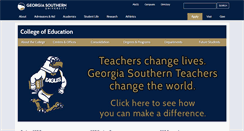 Desktop Screenshot of coe.georgiasouthern.edu